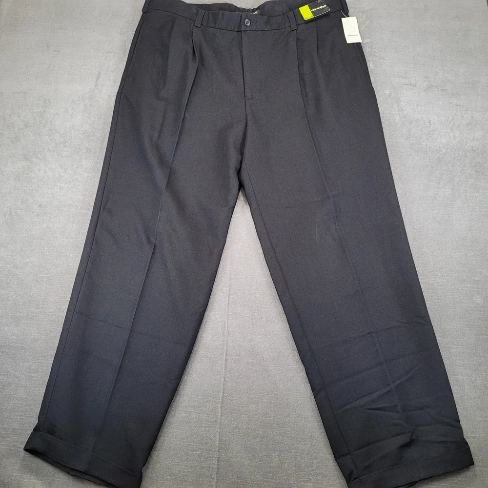 Bolle Golf Mens‎ Black Pleated Golf Pants 42x32 New